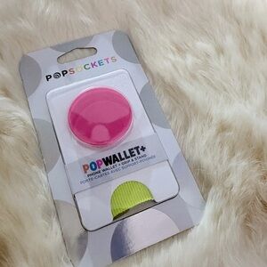 PopSocket Pink Phone Wallet+ Grip Stand